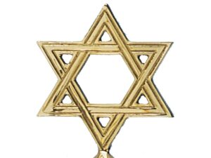32 8-3/4 Inch Brass Star Of David