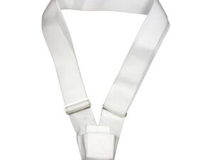 Single Strap White Web Belt