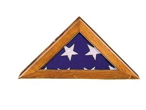 Wooden Flag Case-walnut Plexiglas