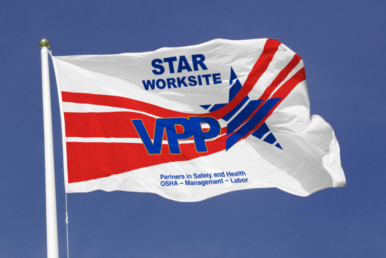 4×6 OSHA VPP Star Worksite Flag - National Capital Flag
