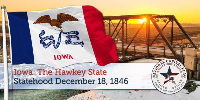 Iowa Statehood Flag History