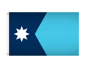 Nylon Minnesota Flag with heading and grommets