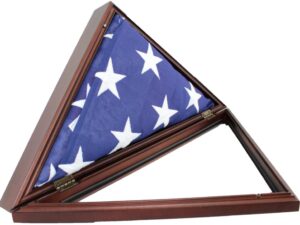 Presidential Flag Case in Cherry w/Laser Great Seal