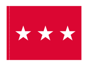 3x4 ft 3 Star Army General Flag (PH)