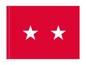 3x4 ft 2 Star Army General Flag (PH)