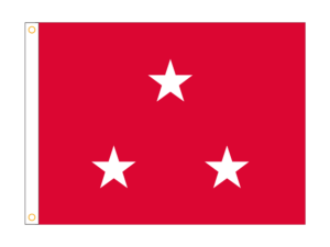 3x4 ft 3 Star USMC General Flag (H/G)
