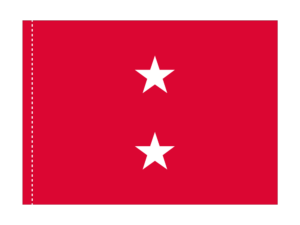 3x4 ft 2 Star USMC General Flag (PH)
