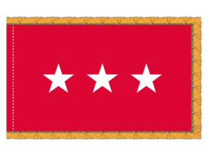 3x5 ft 3 Star Army General Flag (PHF)