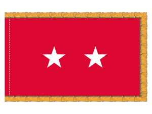 3x5 ft 2 Star Army General Flag (PHF)