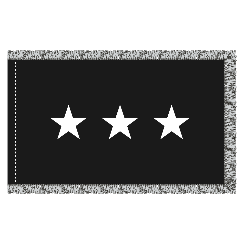 3X5' 3 Star US Space Force General Flag (PHF)