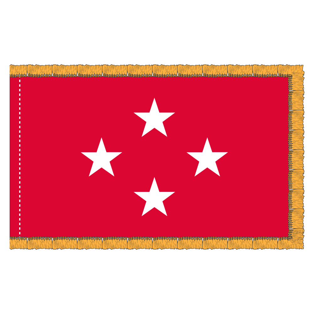 3x5 ft USMC 4 Star General Flag (PHF)