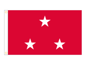 3x5 ft 3 Star USMC General Flag (H/G)