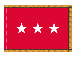 4x6 ft 3 Star Army General Flag (PHF)