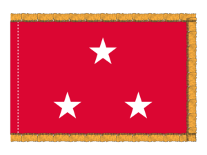 4x6 ft 3 Star USMC General Flag (PHF)